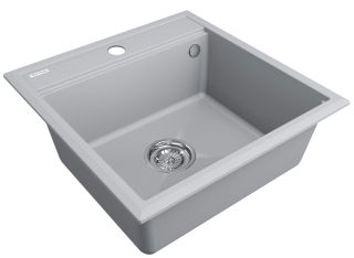 Мойка кухонная Paulmark Stepia PM115051-GRS серый дым